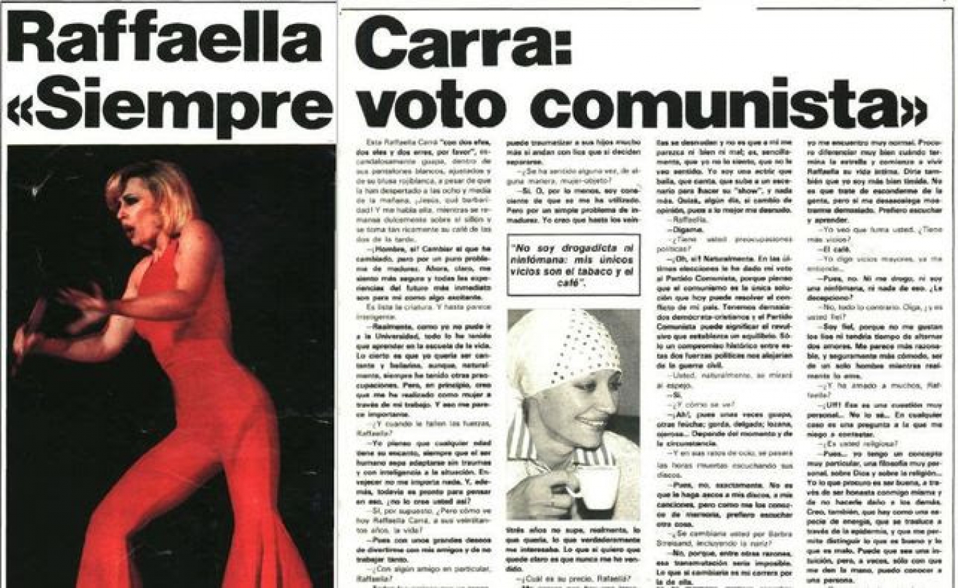 Carlos Polimeni: "Raffaella Carrà, la diva comunista"