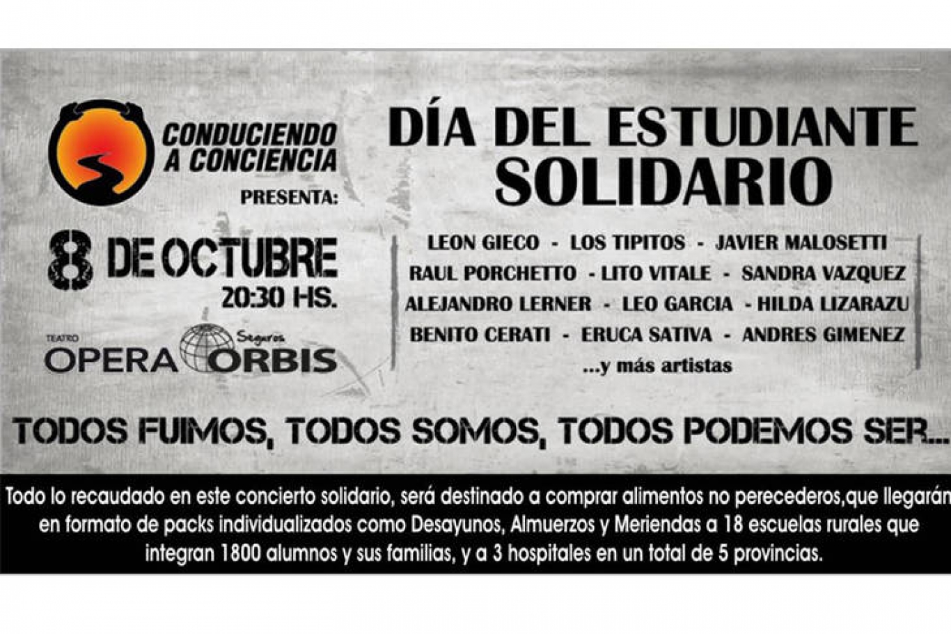 León Gieco nos invita al streaming del Día del estudiante solidario el próximo 8 de octubre