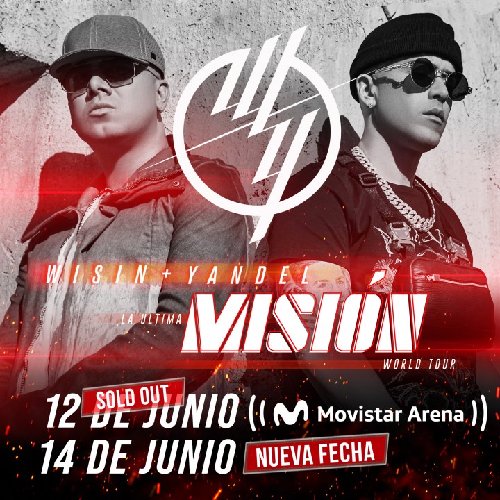 Wisin y Yandel anunciaron nueva función en el Movistar Arena, luego de agotar las entradas en 4 horas