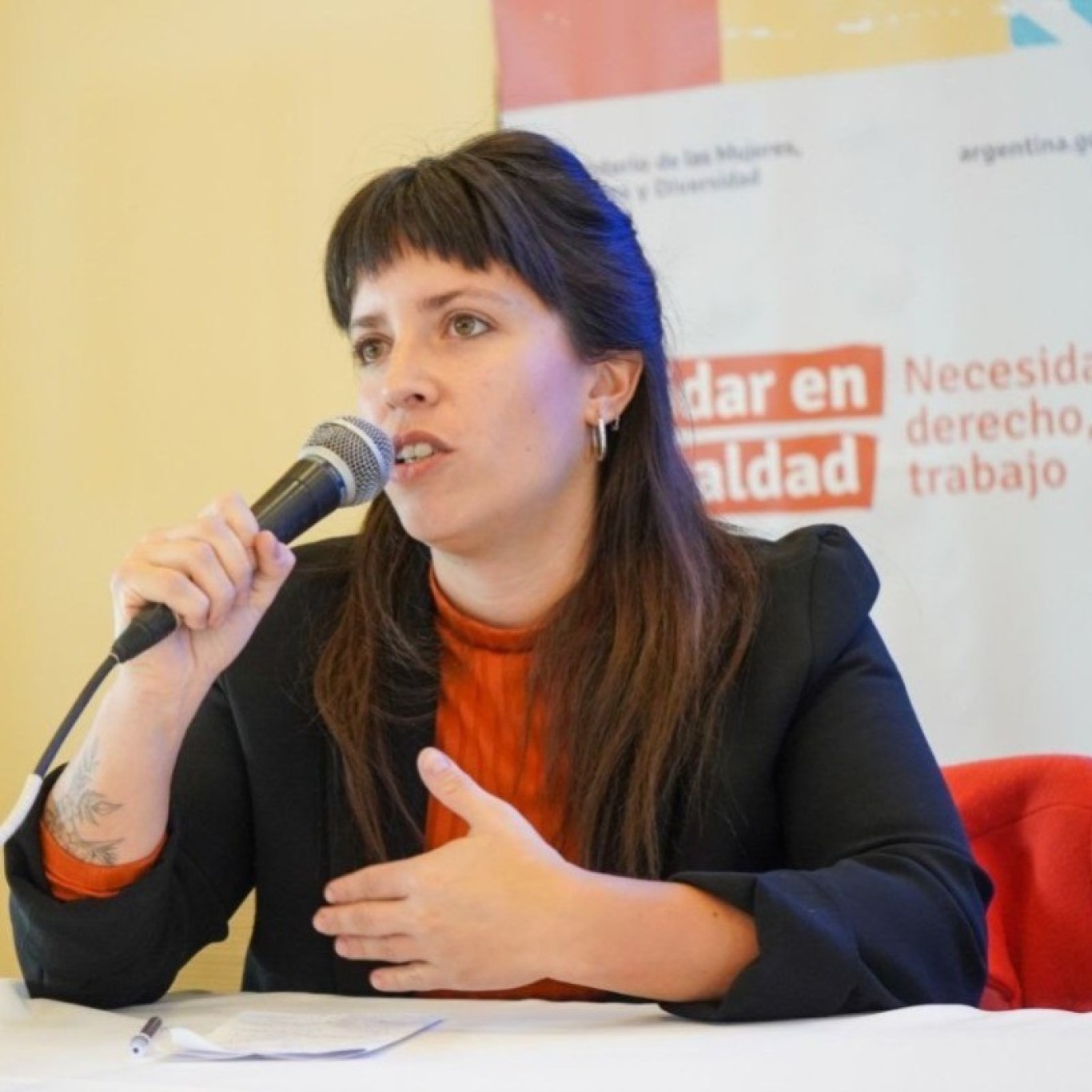 Sofía Veliz: "Nos preocupa que las políticas de género se sostengan”.